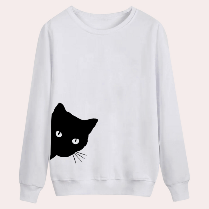 ROSELY - Pull à Motif Le chat pour Femmes