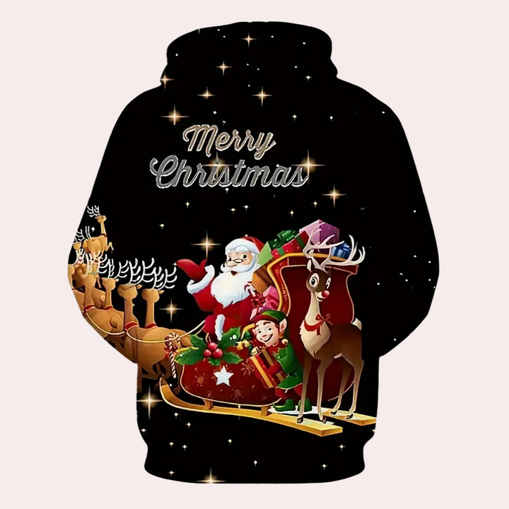 AMIL - Sweat à Capuche de Noël Polyvalent pour Hommes