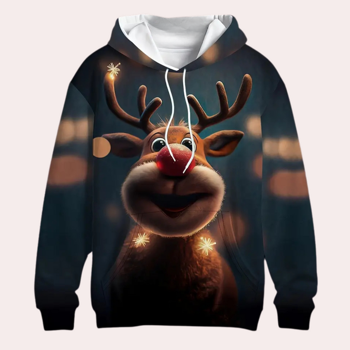 LOBO - Sweat à Capuche de Noël Elégant pour Hommes