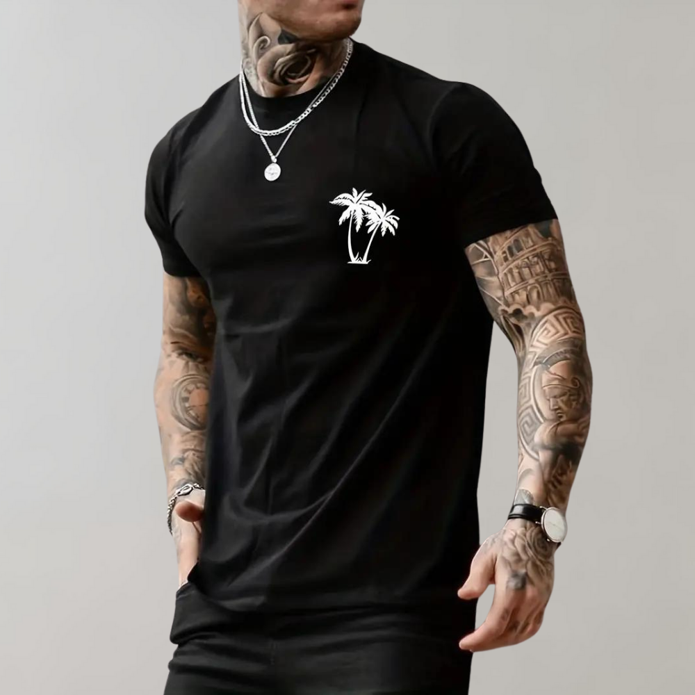 Len - T-shirt homme graphique Lenn Palm Tree