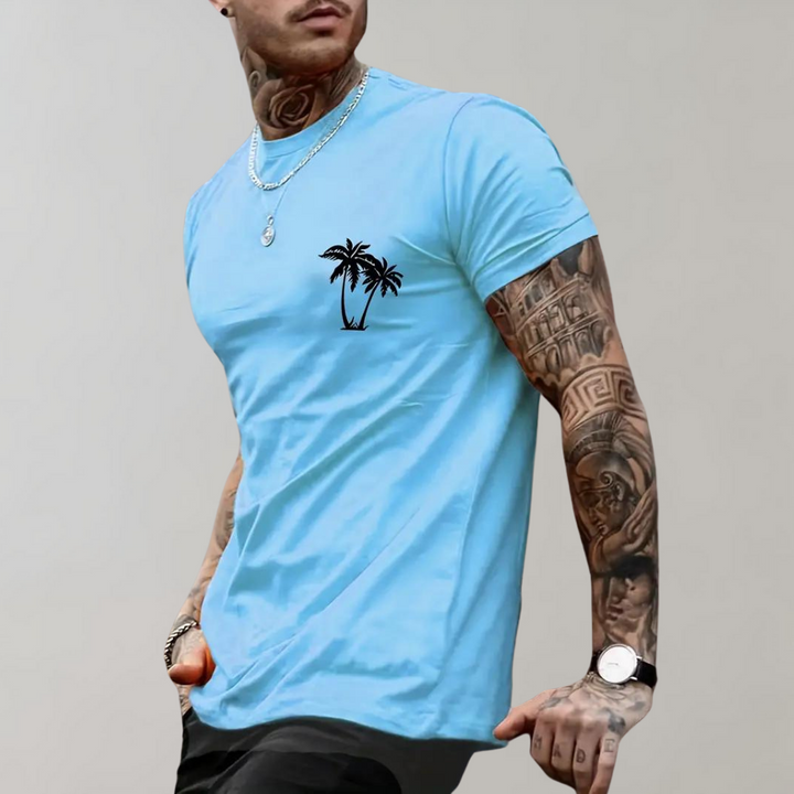 Len - T-shirt homme graphique Lenn Palm Tree