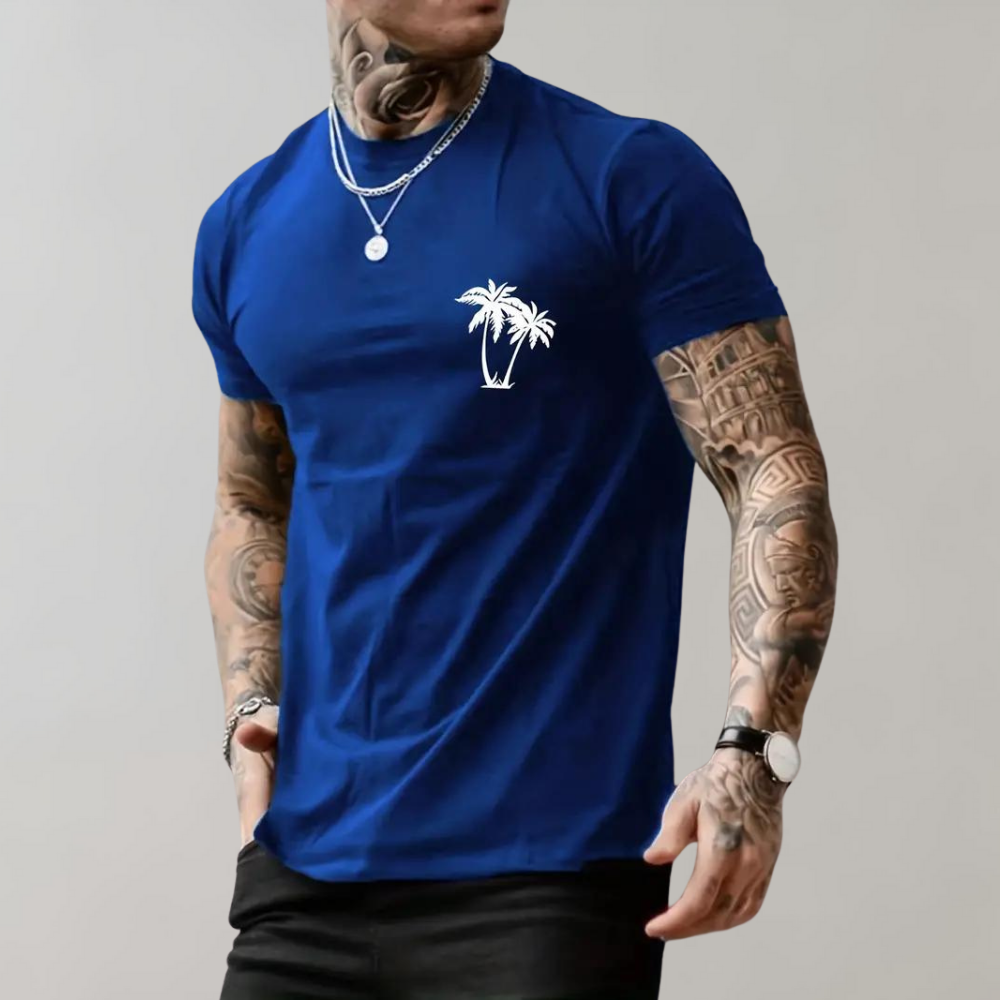 Len - T-shirt homme graphique Lenn Palm Tree