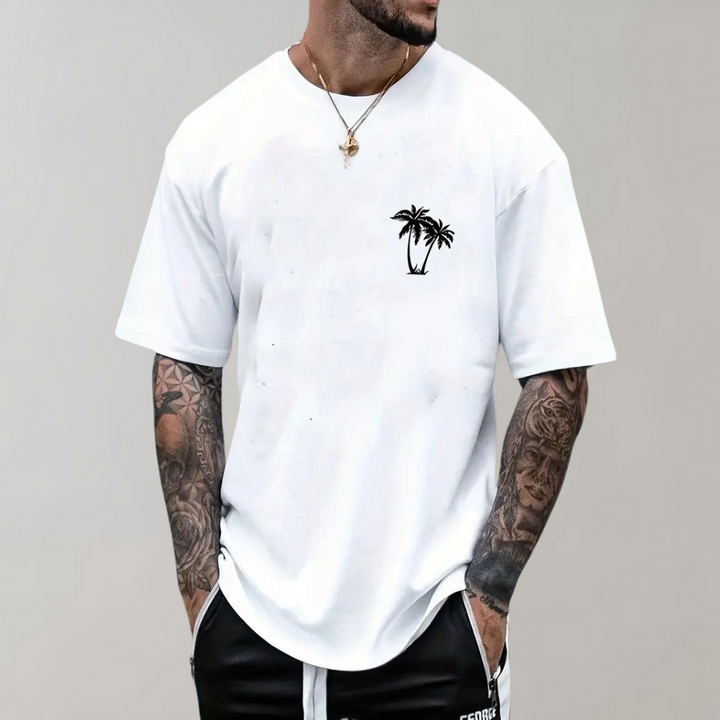 Len - T-shirt homme graphique Lenn Palm Tree