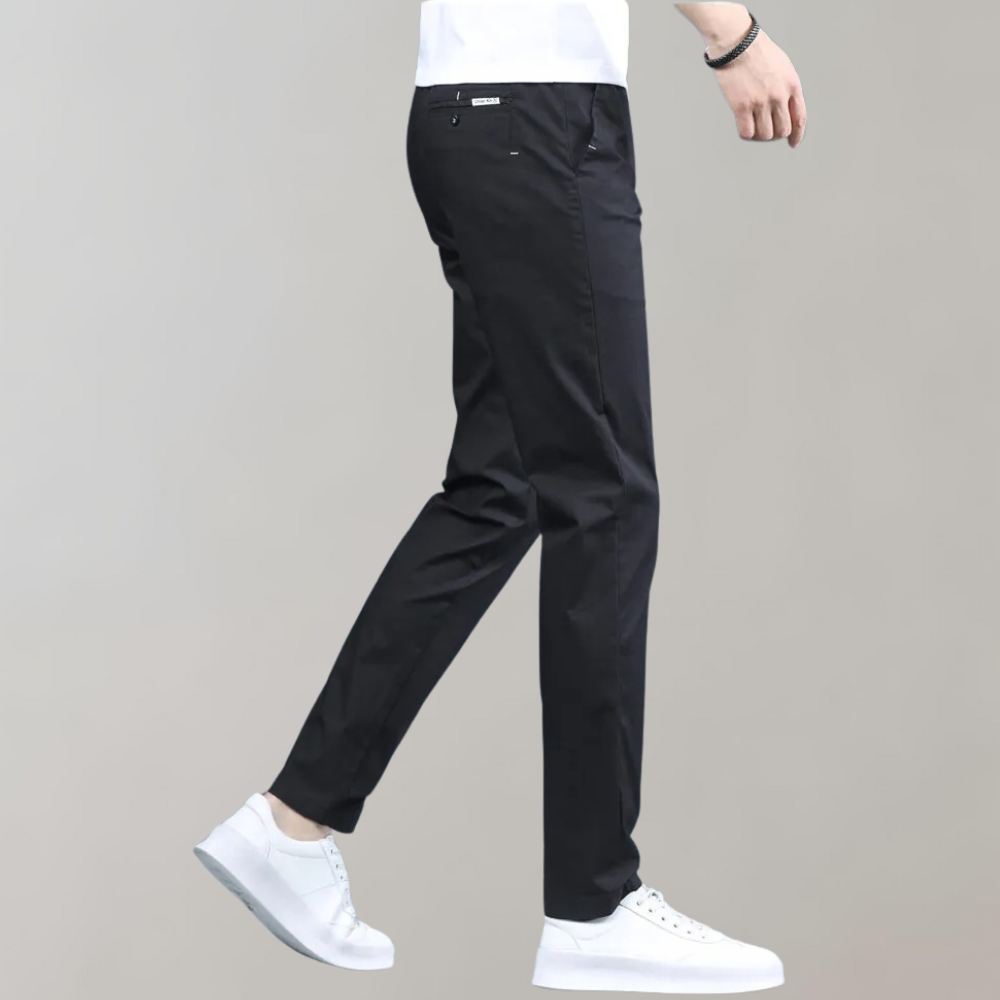 Villum - Pantalon chino extensible à la taille