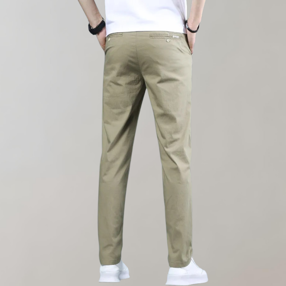 Villum - Pantalon chino extensible à la taille