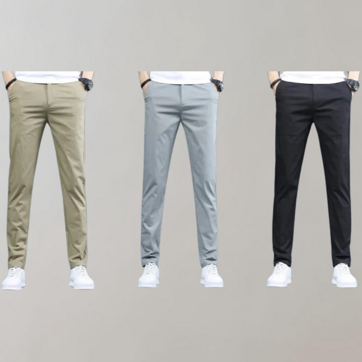 Villum - Pantalon chino extensible à la taille