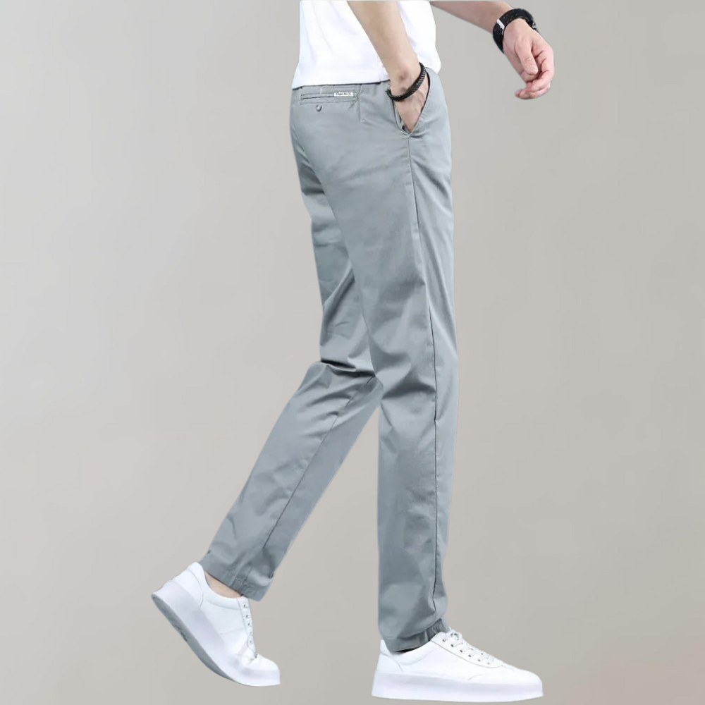 Villum - Pantalon chino extensible à la taille