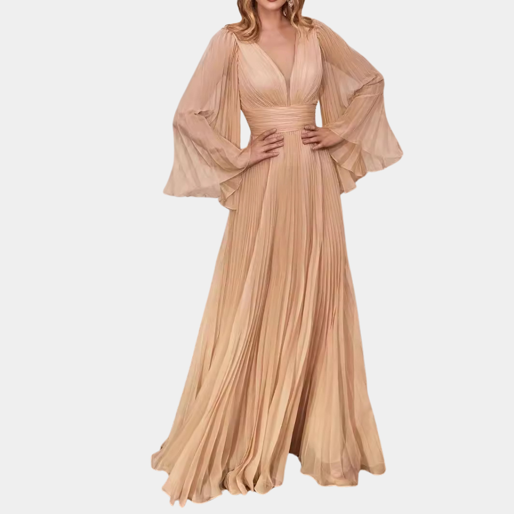 Furman - Robe longue élégante et plissée pour femme