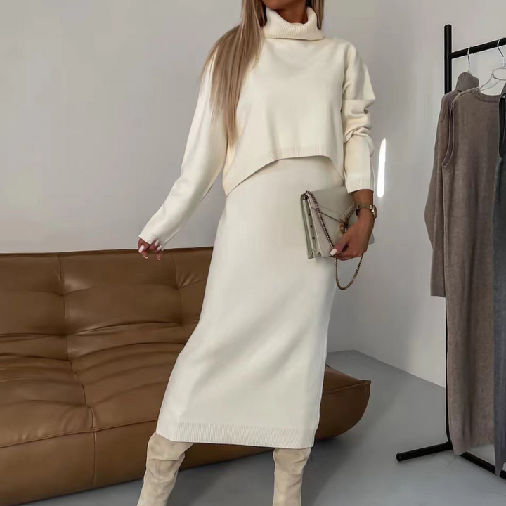 Ria - Ensemble Robe Midi Confortable pour Femmes