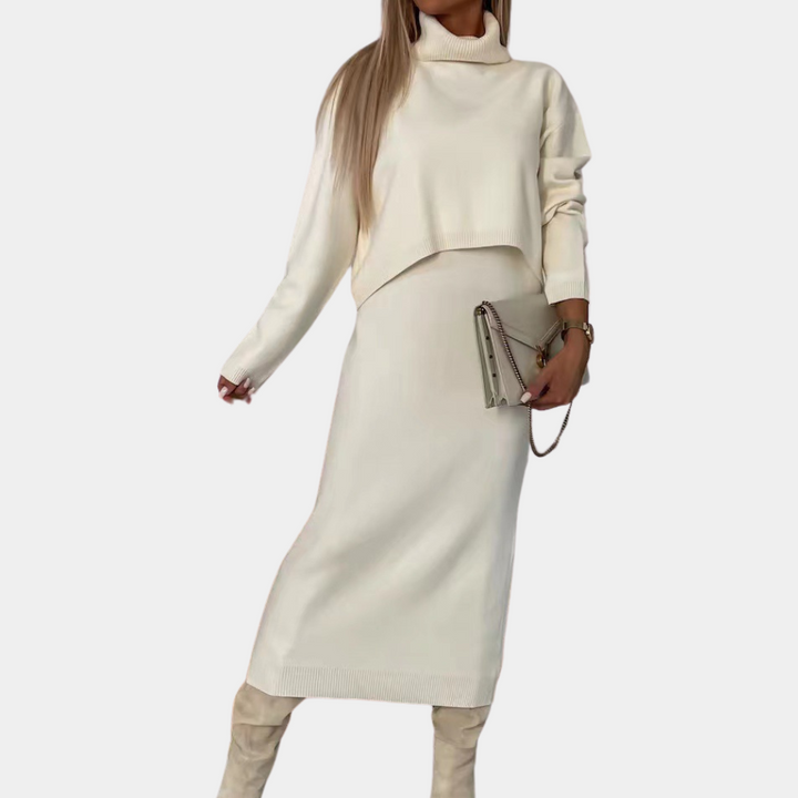 Ria - Ensemble Robe Midi Confortable pour Femmes