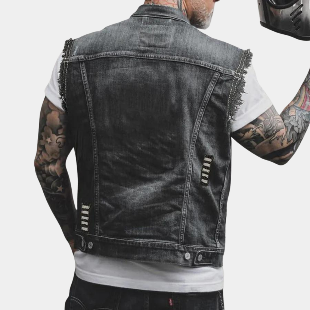 Yevgeny - Gilet en denim classique pour hommes