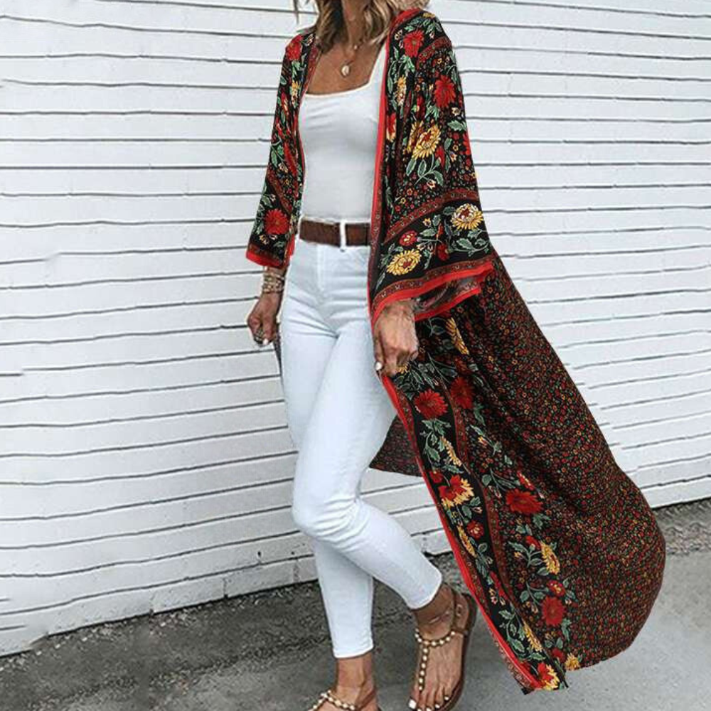 Courtney - Cardigan long bohémien pour femmes