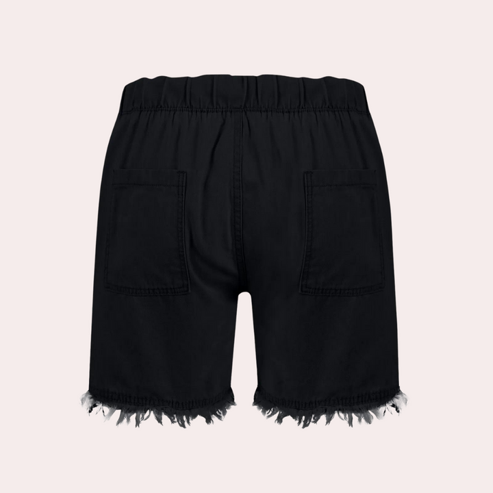 Delfine - Shorts pour femmes avec ourlet effiloché, le plaisir de l'été