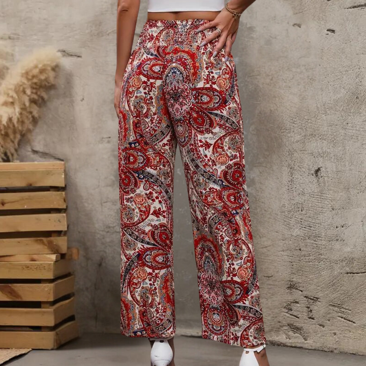 Reina - Pantalon Ample avec Poches Obliques pour Femmes