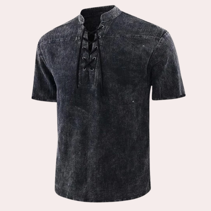 Urban - Chemise Casual à Col en V Lacé