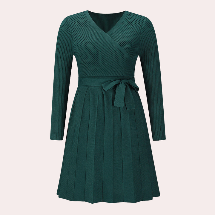 Dahlia - Robe Midi Plissée Élégance pour Femme