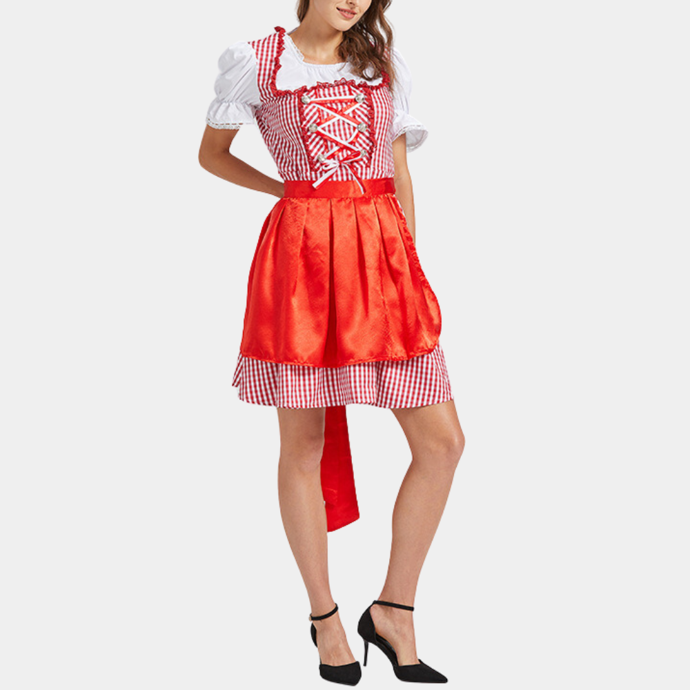 Rowena - Robe Dirndl vintage pour l'Oktoberfest