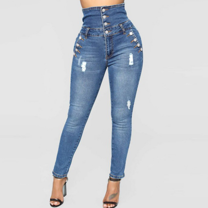 Nola - Pantalon Skinny Taille Haute pour Femme