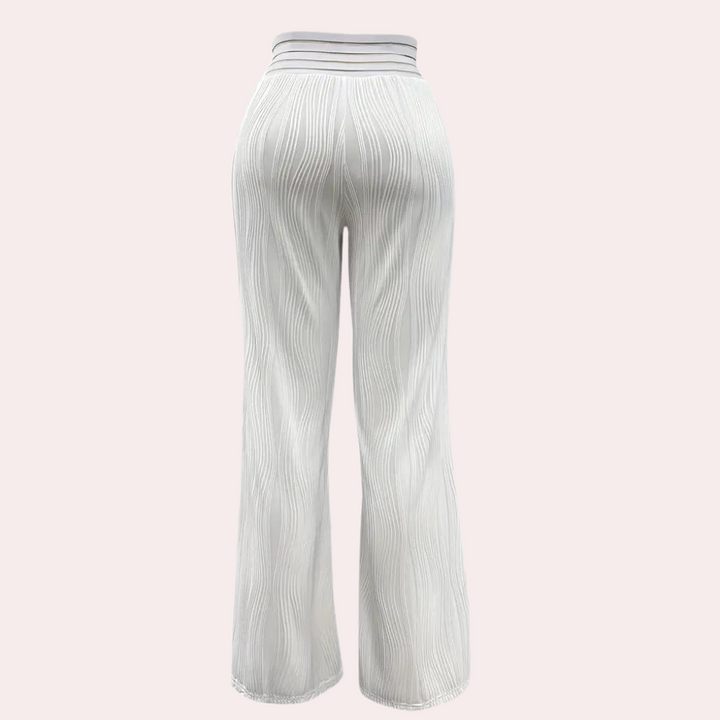 Halina - Pantalon Élégant à Taille Haute pour Femme