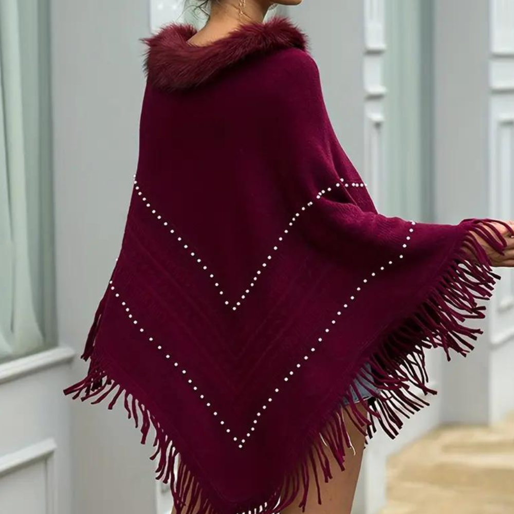 Eftychia - Poncho élégant en tricot pour femmes