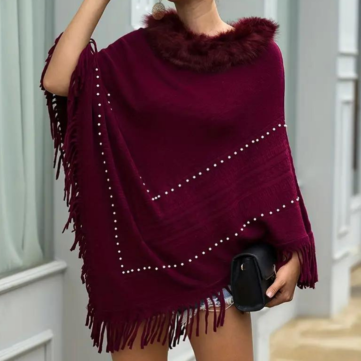 Eftychia - Poncho élégant en tricot pour femmes