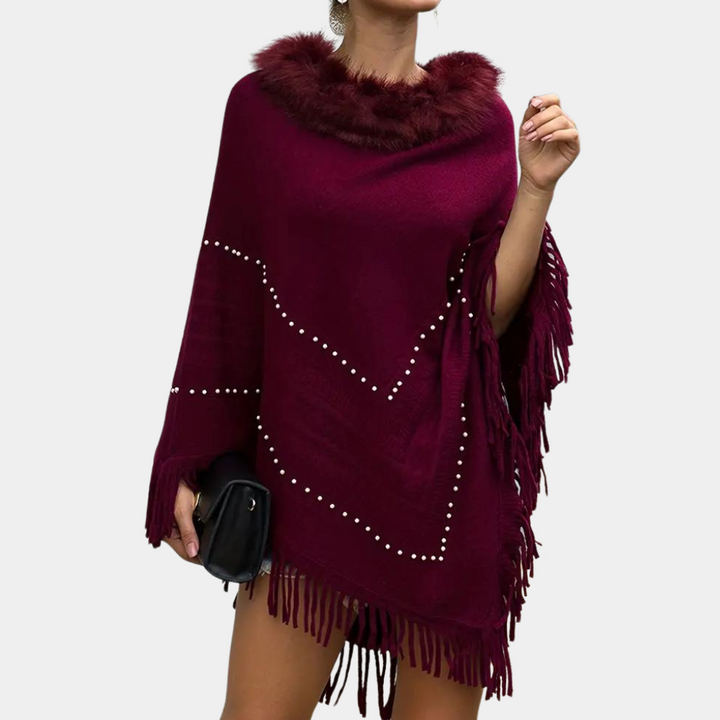 Eftychia - Poncho élégant en tricot pour femmes