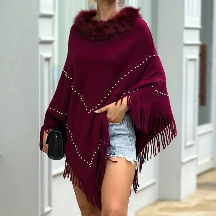 Eftychia - Poncho élégant en tricot pour femmes