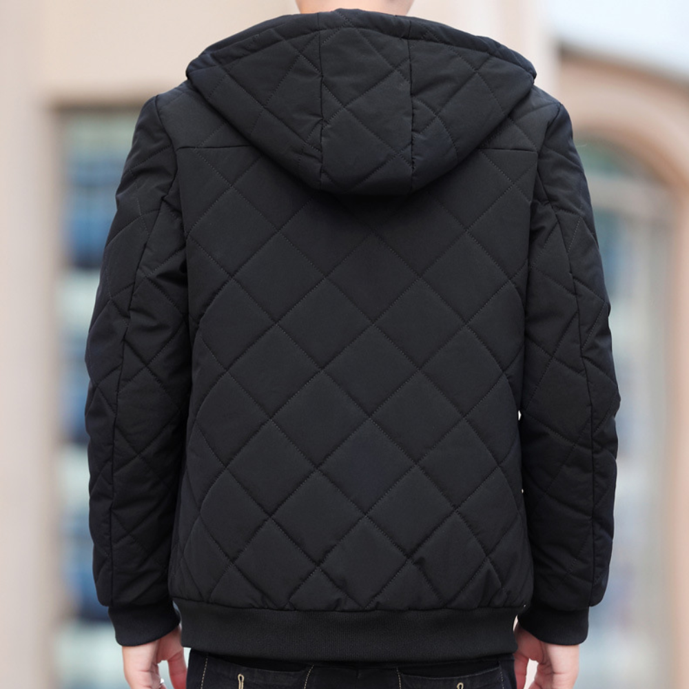 Elie - Veste Matelassée Élégante à Capuche pour Hommes