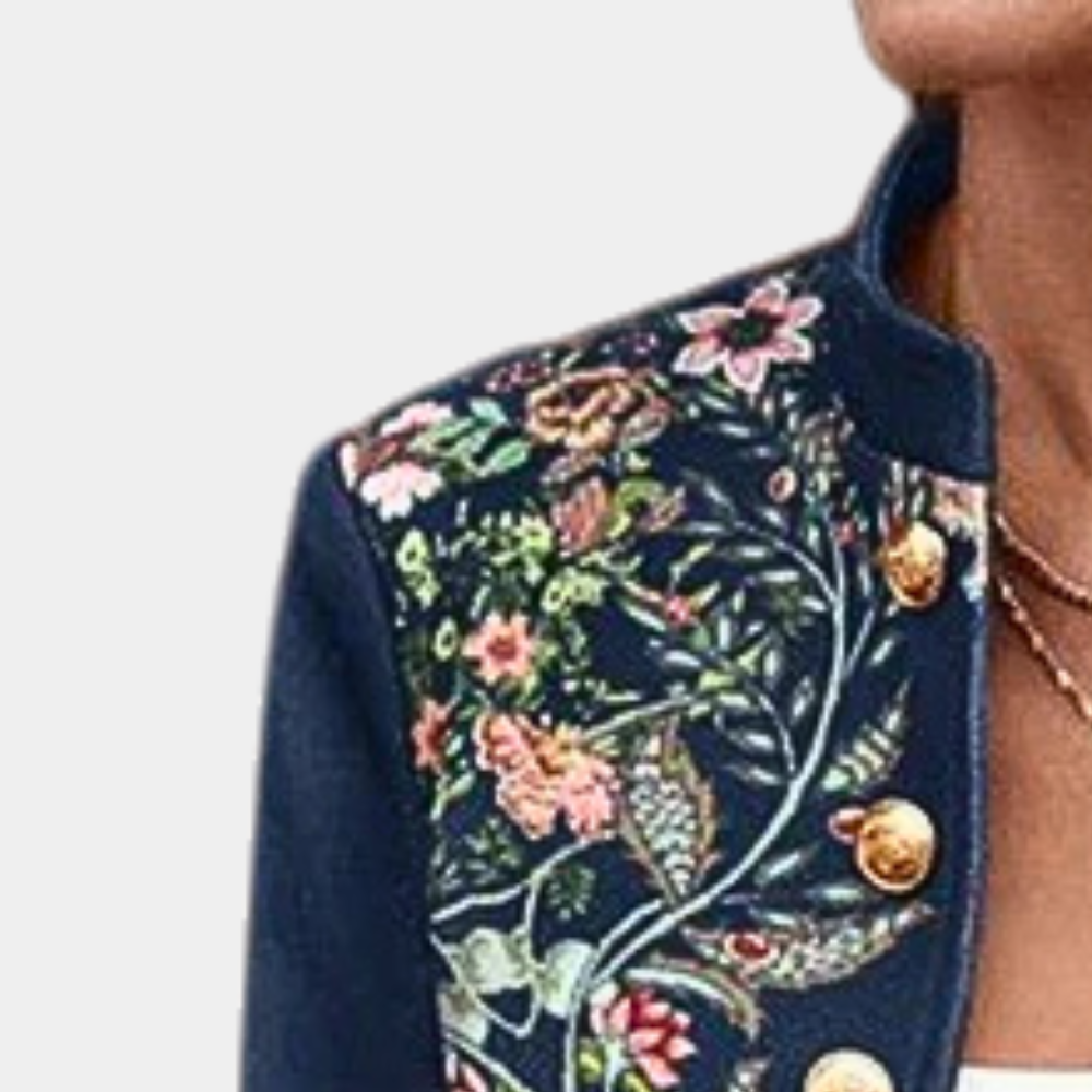 Iona - Élégant blazer à imprimé floral pour femmes