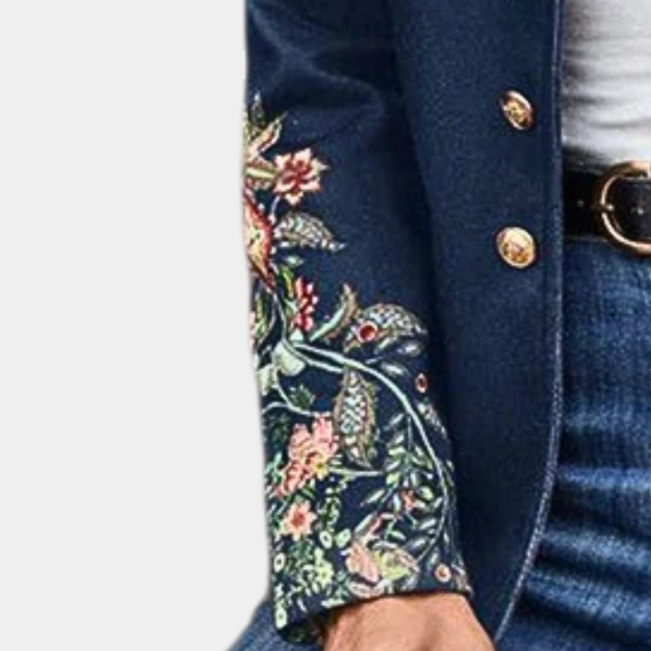 Iona - Élégant blazer à imprimé floral pour femmes