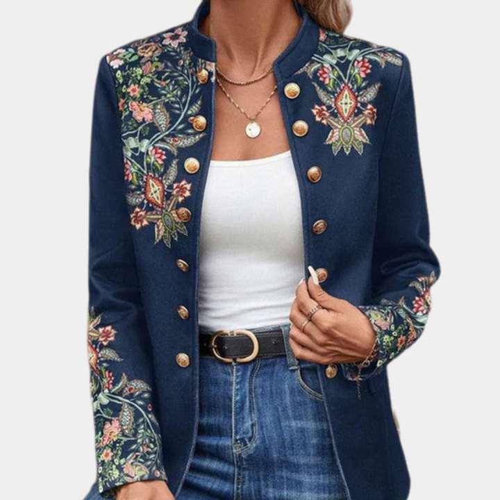 Iona - Élégant blazer à imprimé floral pour femmes