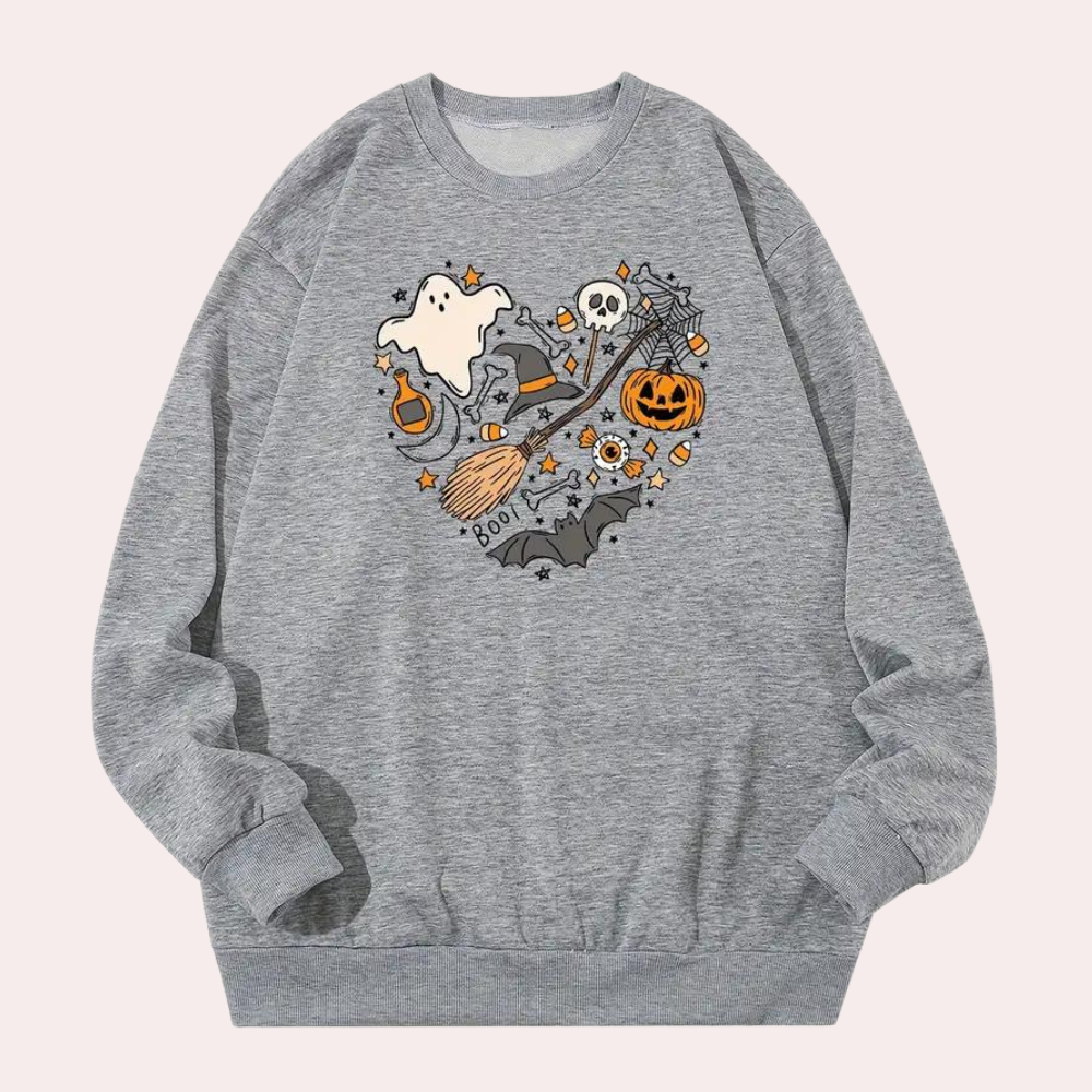 Emese - Sweat-Shirt Dessins d'Halloween pour Femmes