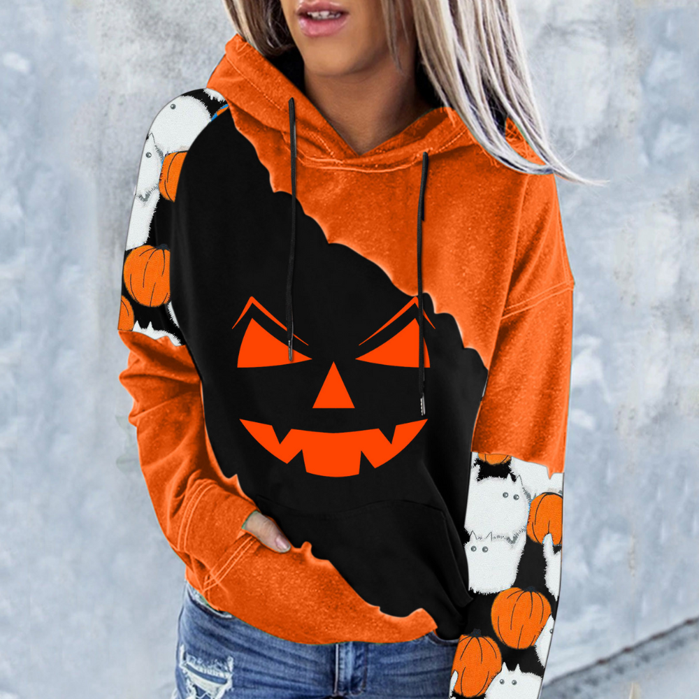 Elizabet - Sweat-shirt Femme Halloween Tendance