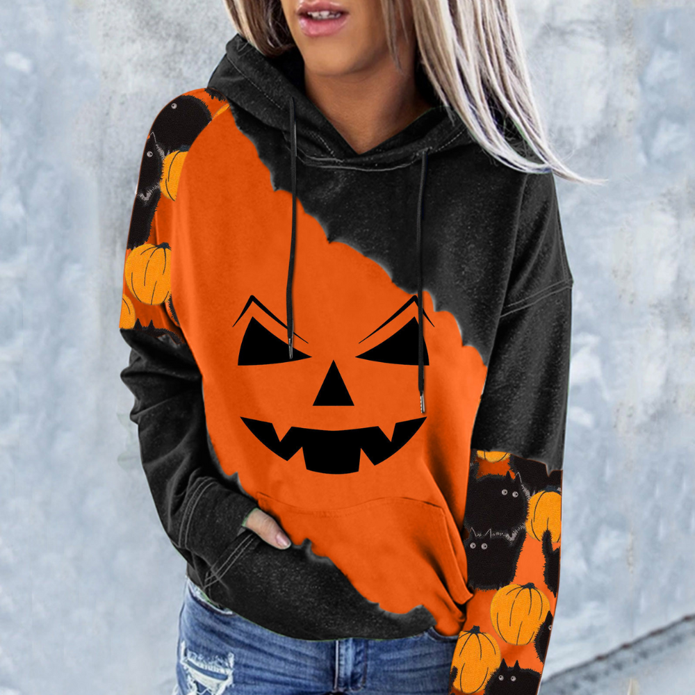 Elizabet - Sweat-shirt Femme Halloween Tendance