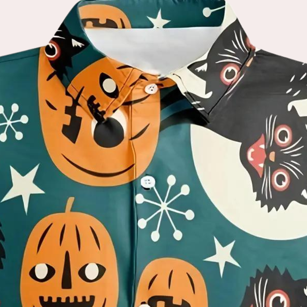 Joaquin - Chemise à motif Halloween pour homme