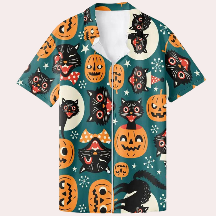 Joaquin - Chemise à motif Halloween pour homme