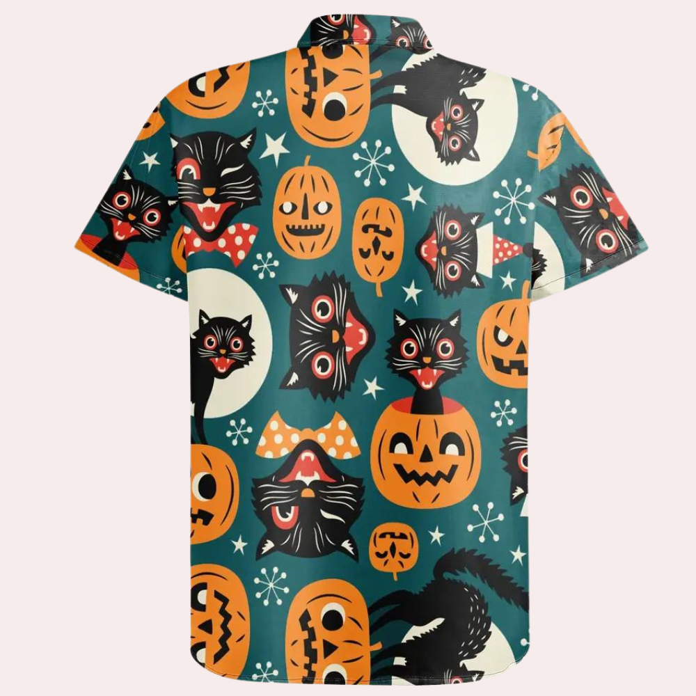 Joaquin - Chemise à motif Halloween pour homme