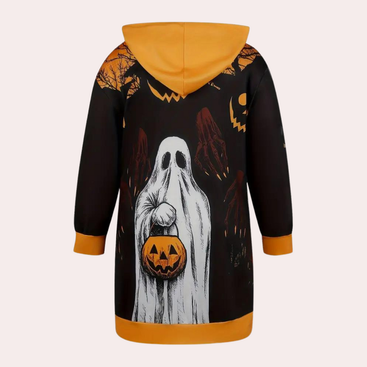 Cili - Robe Confortable avec Capuche pour Halloween