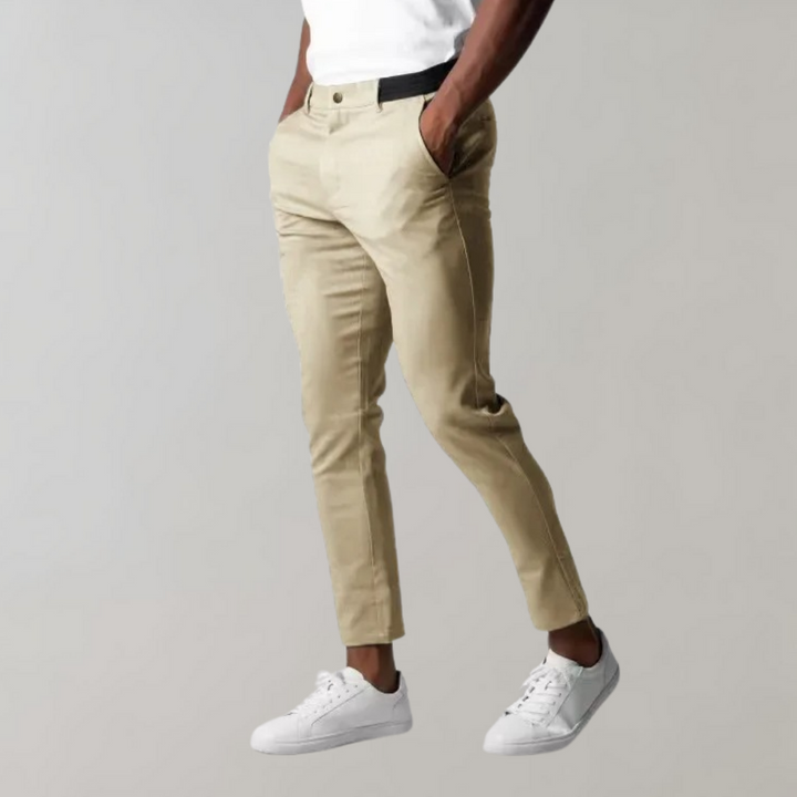 Beige chino broek voor heren