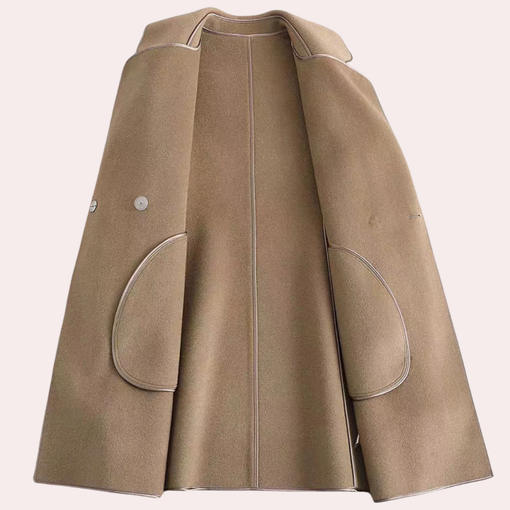 FERIDE - Manteau ceinturé de luxe pour femmes