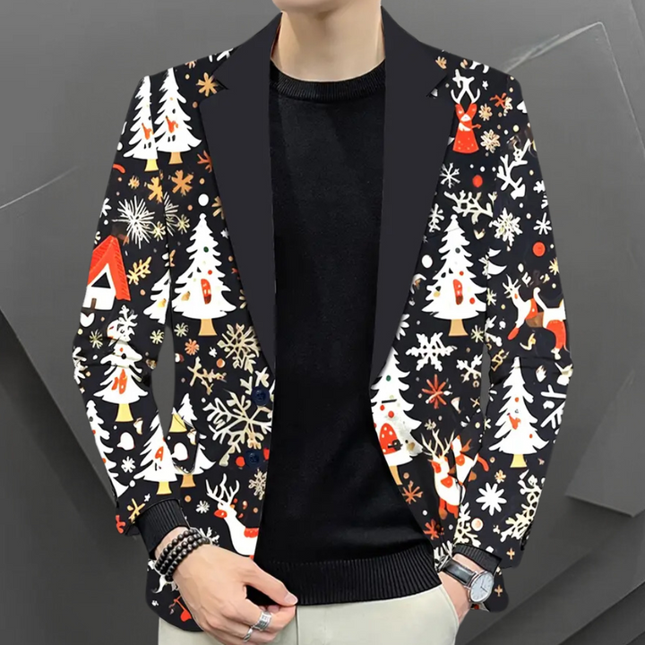 PIRES - Blazer Moderne de Noël pour Hommes