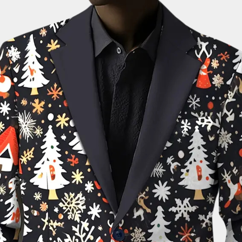 PIRES - Blazer Moderne de Noël pour Hommes