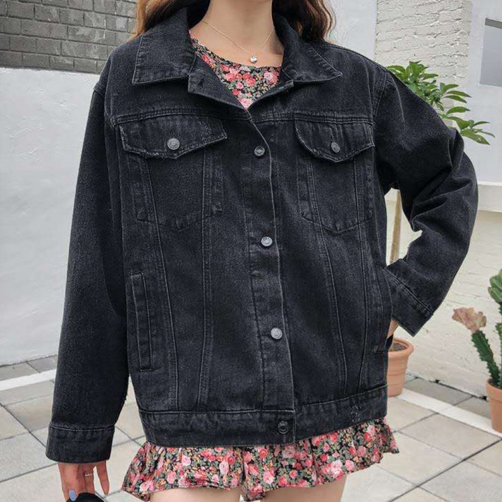 KIARA - Veste en Denim Decorée pour Femmes