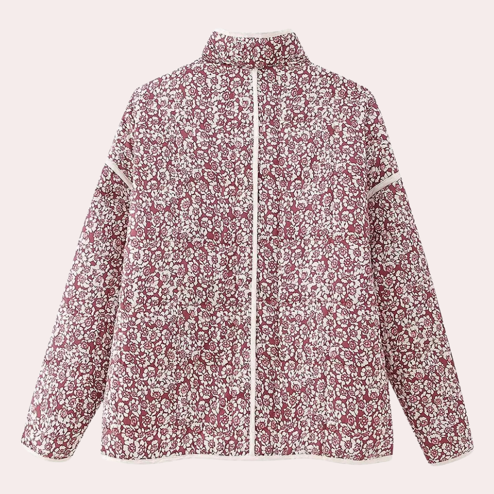 NENE - Veste d'Hiver avec Motifs Floraux pour Femmes