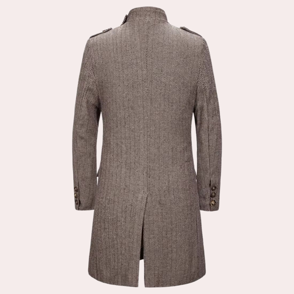 JOHNNY - Manteau Mi-Long Sophistiqué Pour Hommes