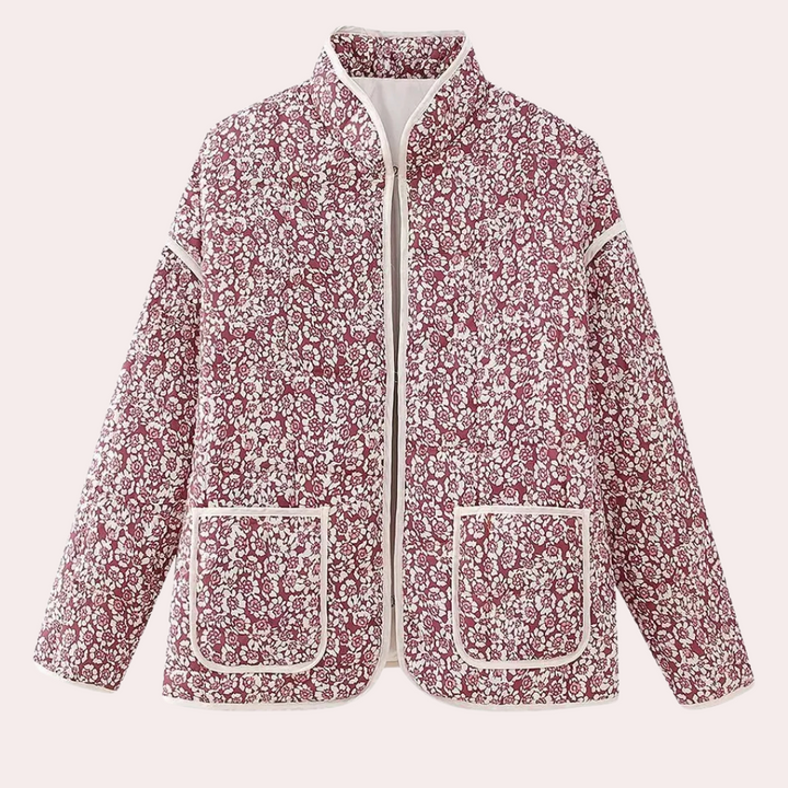 NENE - Veste d'Hiver avec Motifs Floraux pour Femmes