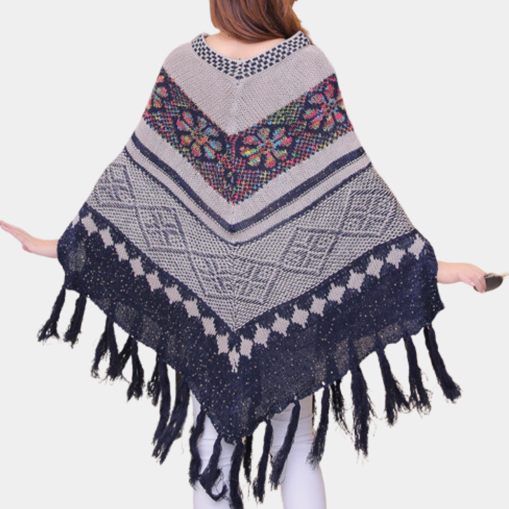 LANICA - Châle Poncho Stylisé pour Femmes