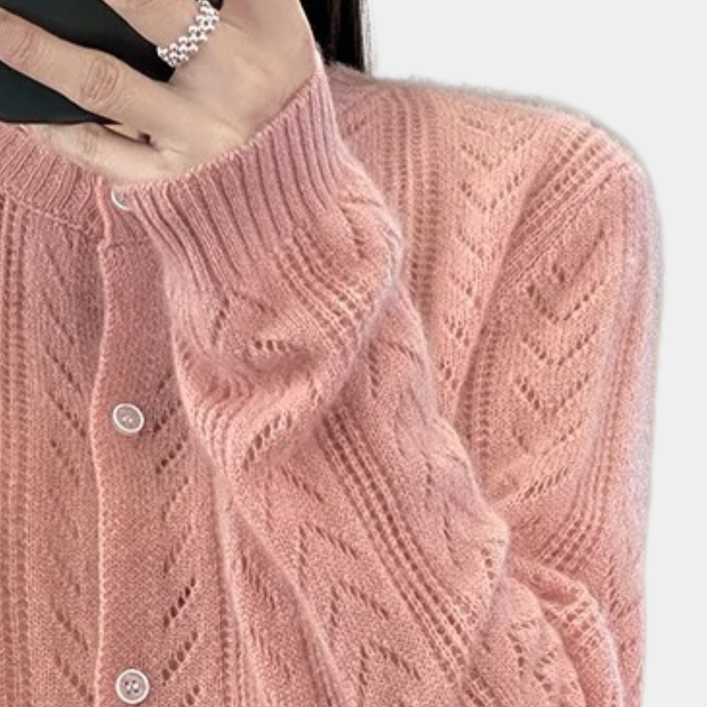 FREESIA - Cardigan Elégant en Tricot pour Femmes