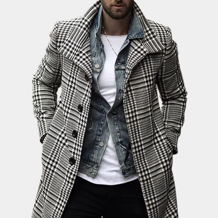 CHRISTOPHER - Manteau à Carreaux pour Hommes