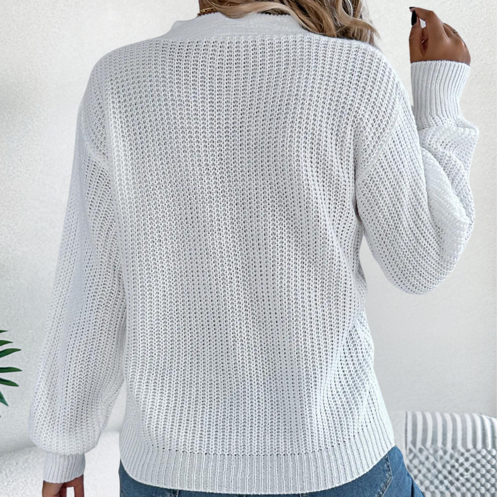 GRACE - Pull Moderne en V pour Femmes